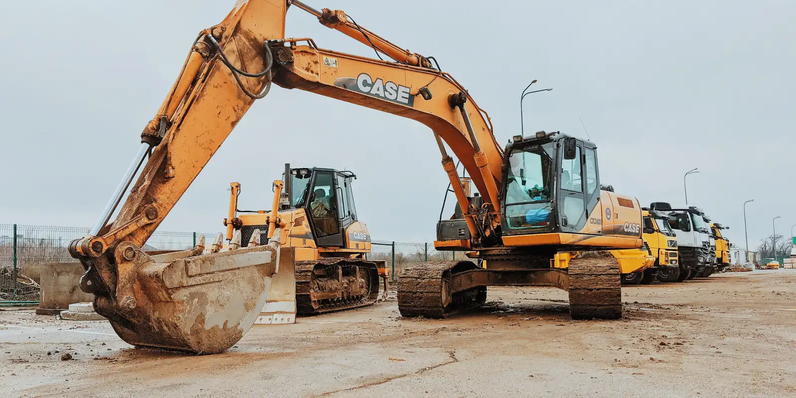 Excavation fleet equipment lineup in Baltimore